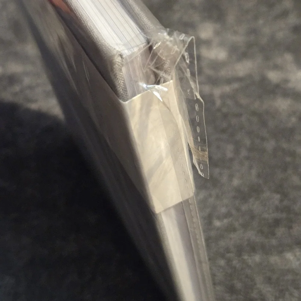 NEW Lamare Guest Book Gray Linen 100 Pages Ribbon Bookmark Any Occasion Wedding
